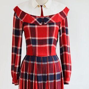 Vintage 1940s Wool Dress - Carole King Junior